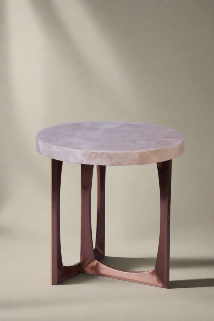 Unico - Marble and Metal Side Table