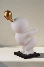 Chub - Chubby Man Posing Figurine - White