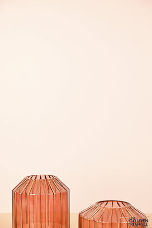 Vinette Glass Vase - Pink