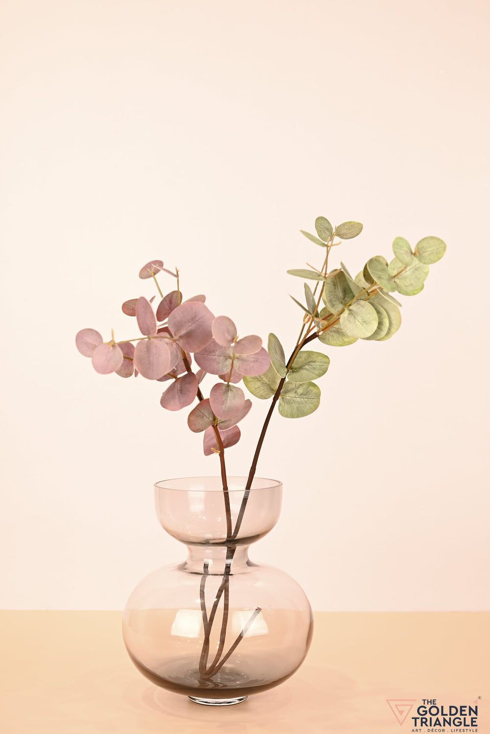 Cori Glass Vase - Smoke