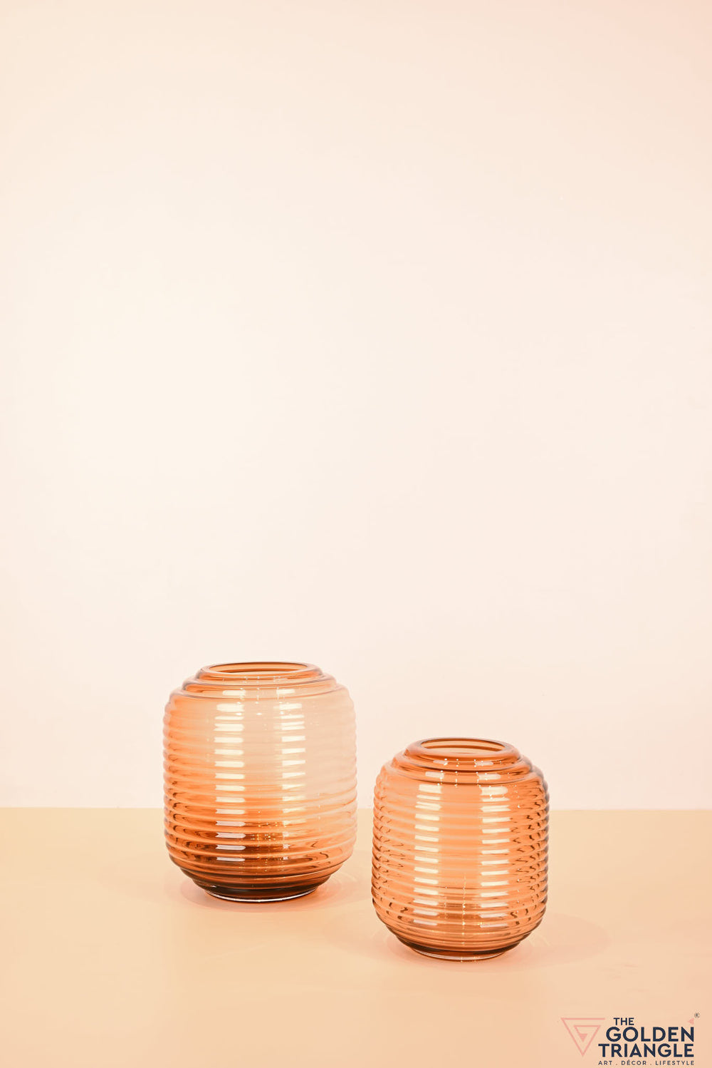 Allure Glass Vase - Amber