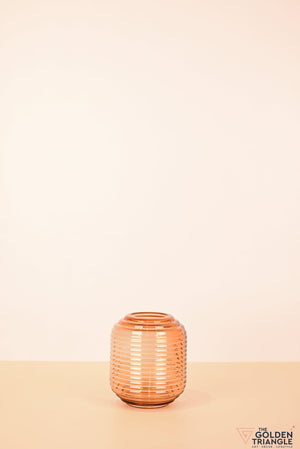 Allure Glass Vase - Amber