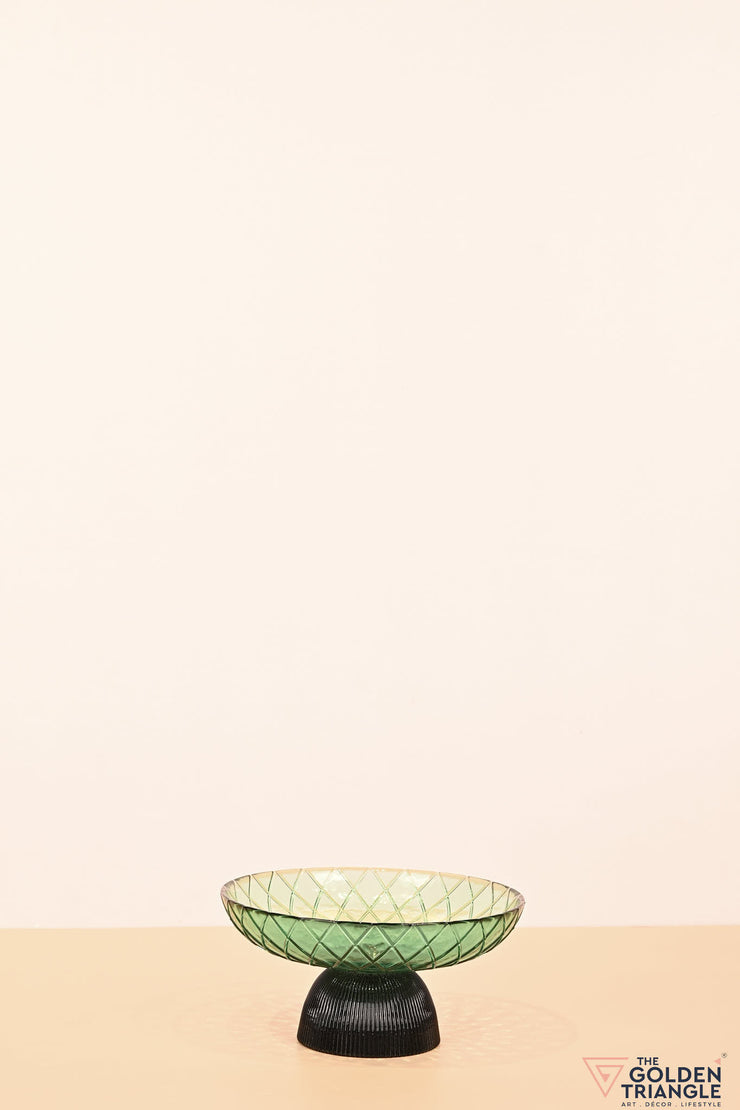 Lumina Glass Fruit Bowl - Green