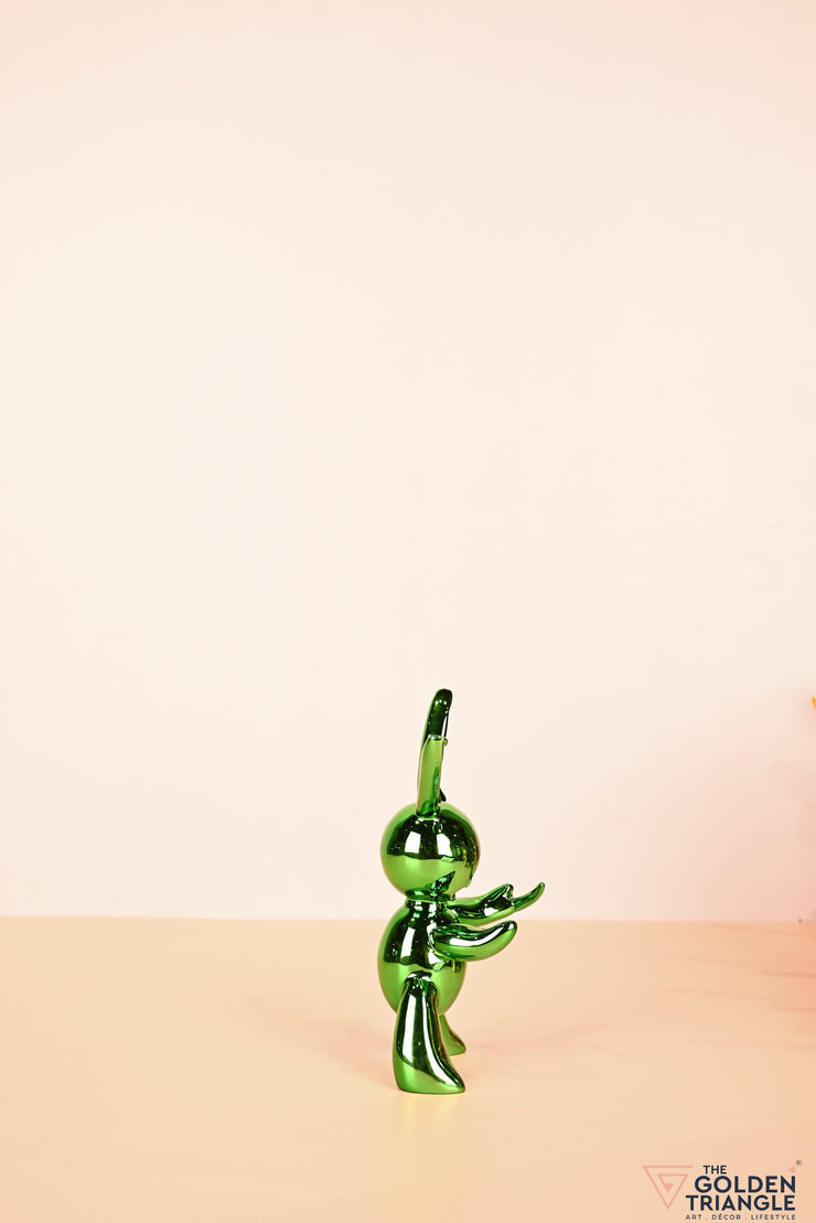 Hopper Electroplated Bunny - Green
