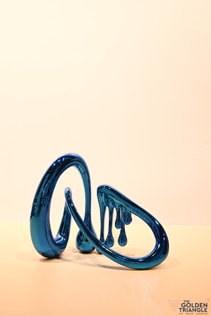 Dreamwaltz Abstract Sculpture - Blue