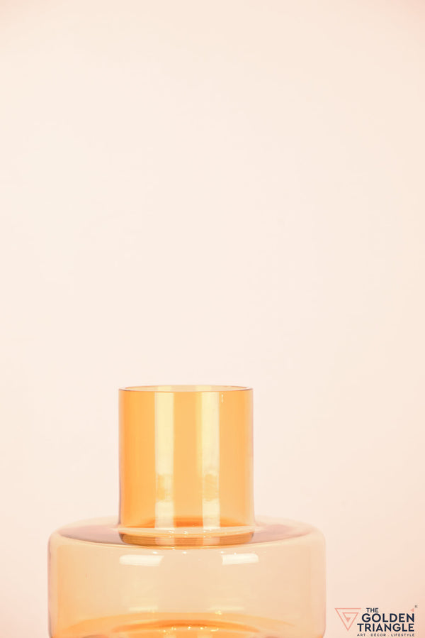 Zeal Glass Vase - Amber