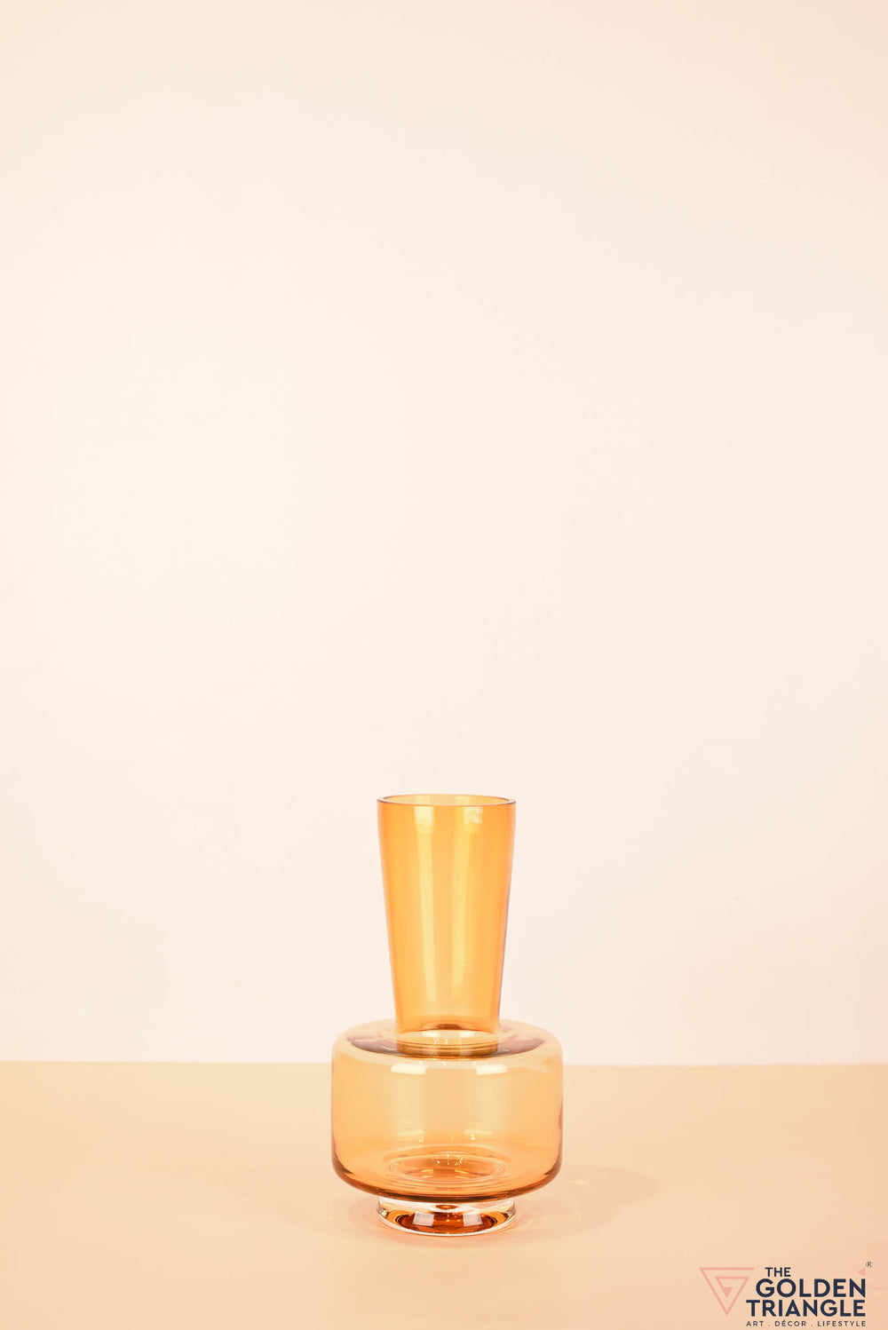 Ombra Glass Vase - Amber