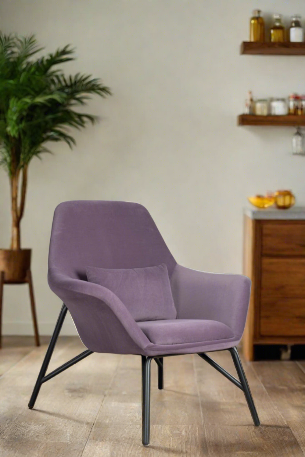Alan Accent Chair  -  Purple
