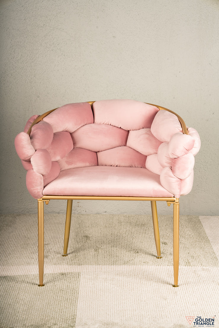 Lara Tufted Chair - Pink