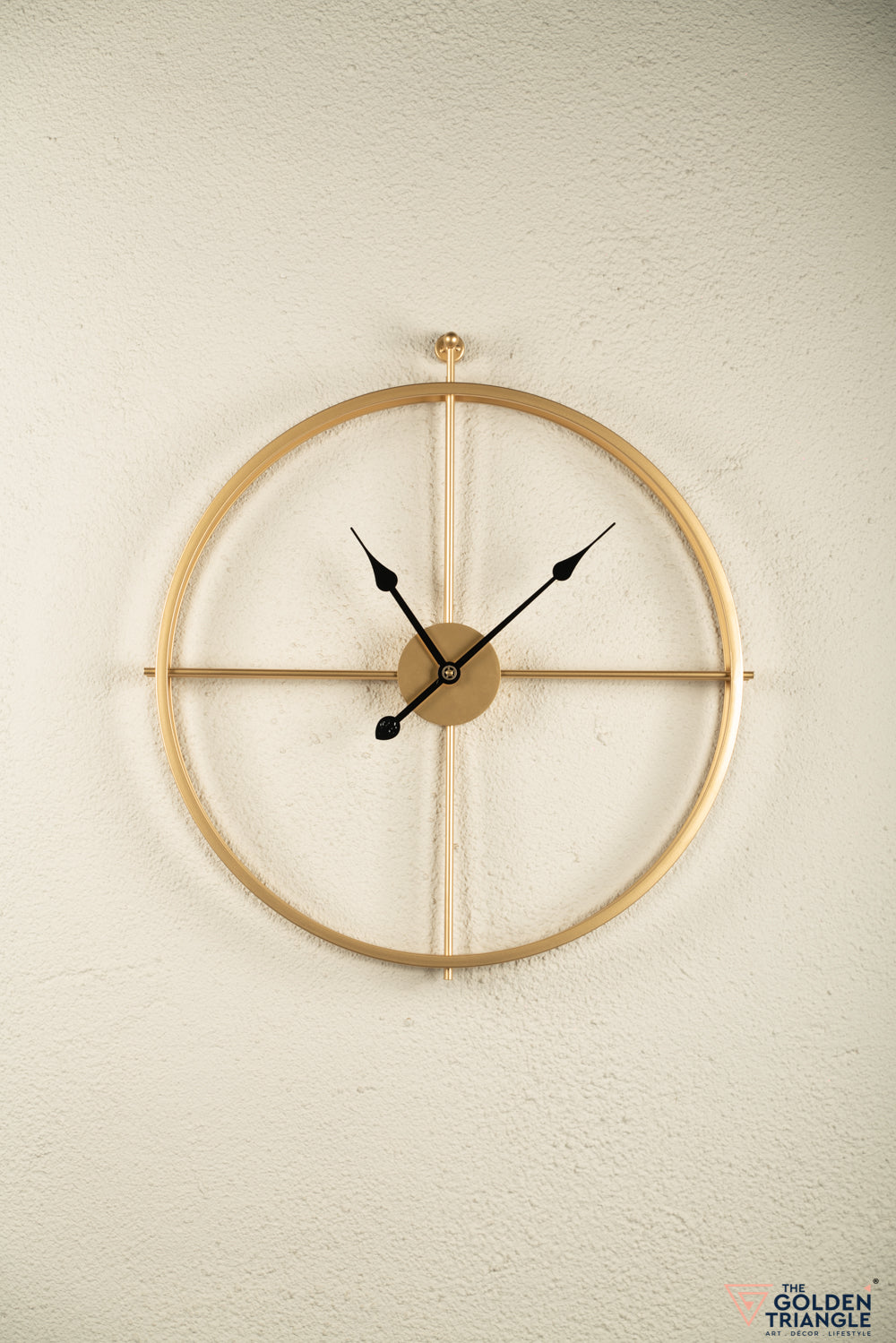 Ben Metal Wall Clock - 24" - Gold