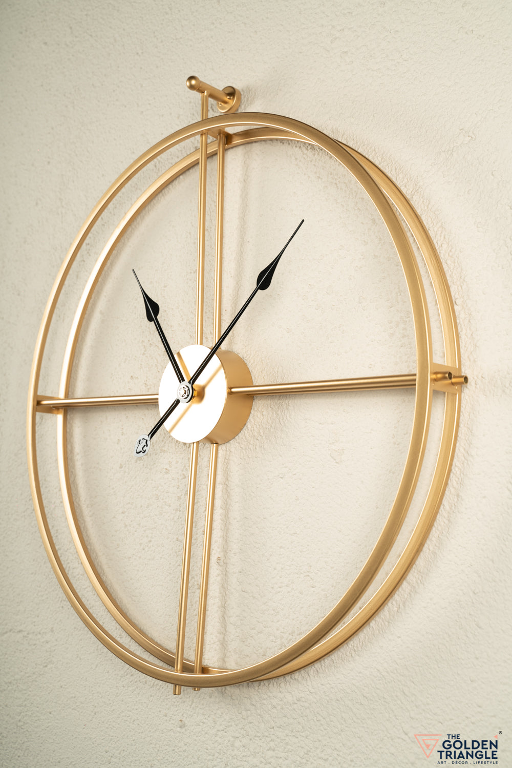 Ben Metal Wall Clock - 24" - Gold