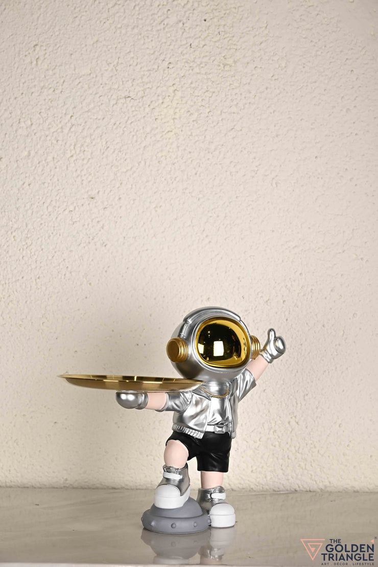 Skyler Astronaut with Tray - Silver