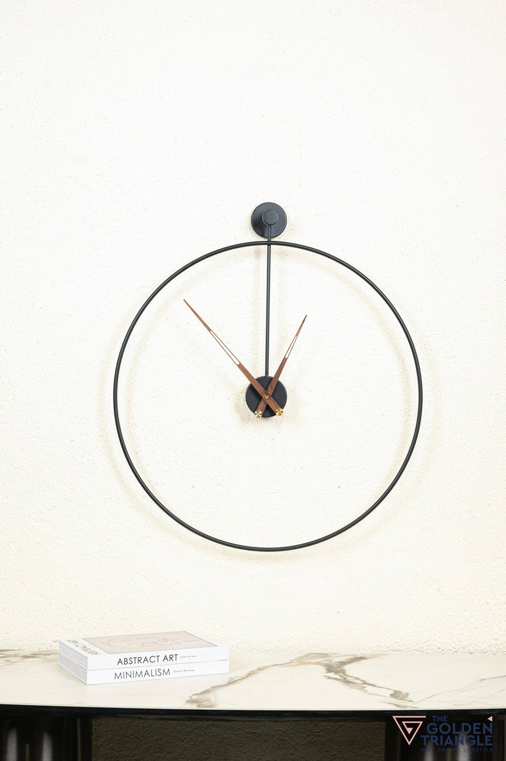 Belso Metal Wall Clock - 24" - Black