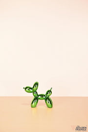 Bubbles - Electroplated Balloon Dog Artefact - Green