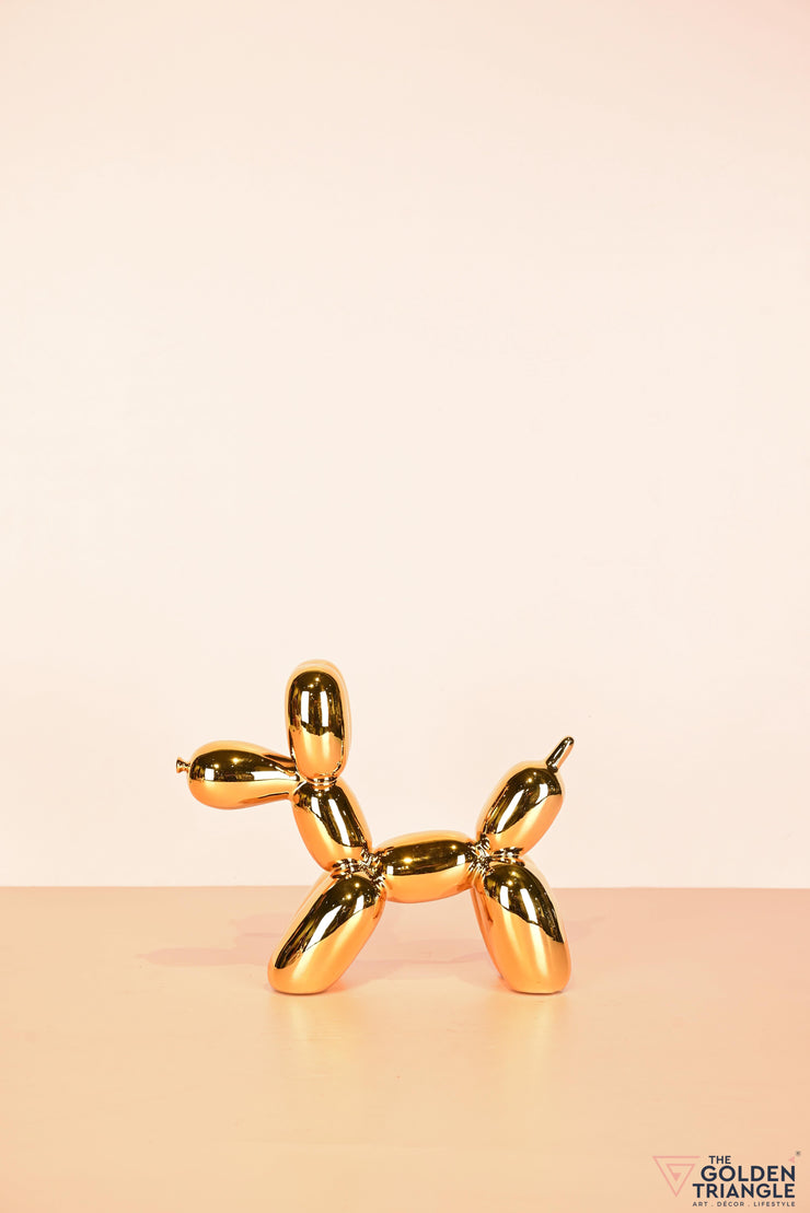 Glitz Balloon dog figurine gold