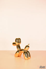 Bubbles - Electroplated Balloon Dog Artefact - Gold