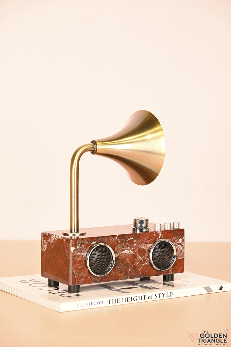Sonic Vintage Marble Radio Artefact - Brown