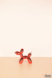 Bubbles - Electroplated Balloon Dog Artefact - Red