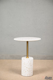 Orcia Terrazzo Marble Side Table