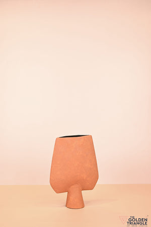 Yukata Ceramic Vase - Rust