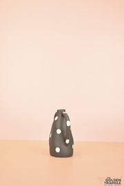 Yumi Short Ceramic Vase - Black