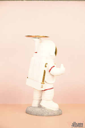 Apollo - 3 Ft Astronaut holding a Tray - Gold
