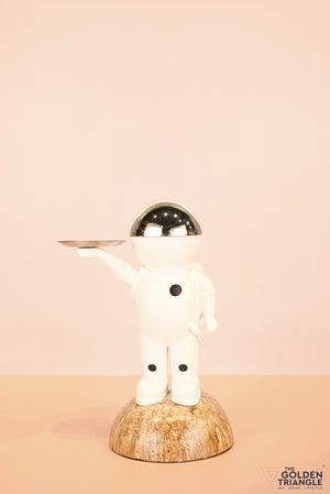 Astrojive on the Moon holding a Tray - Silver