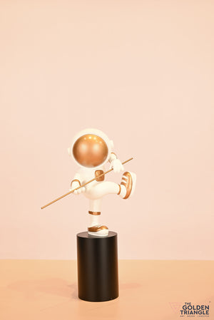 Kung Fu Astronaut with a stick