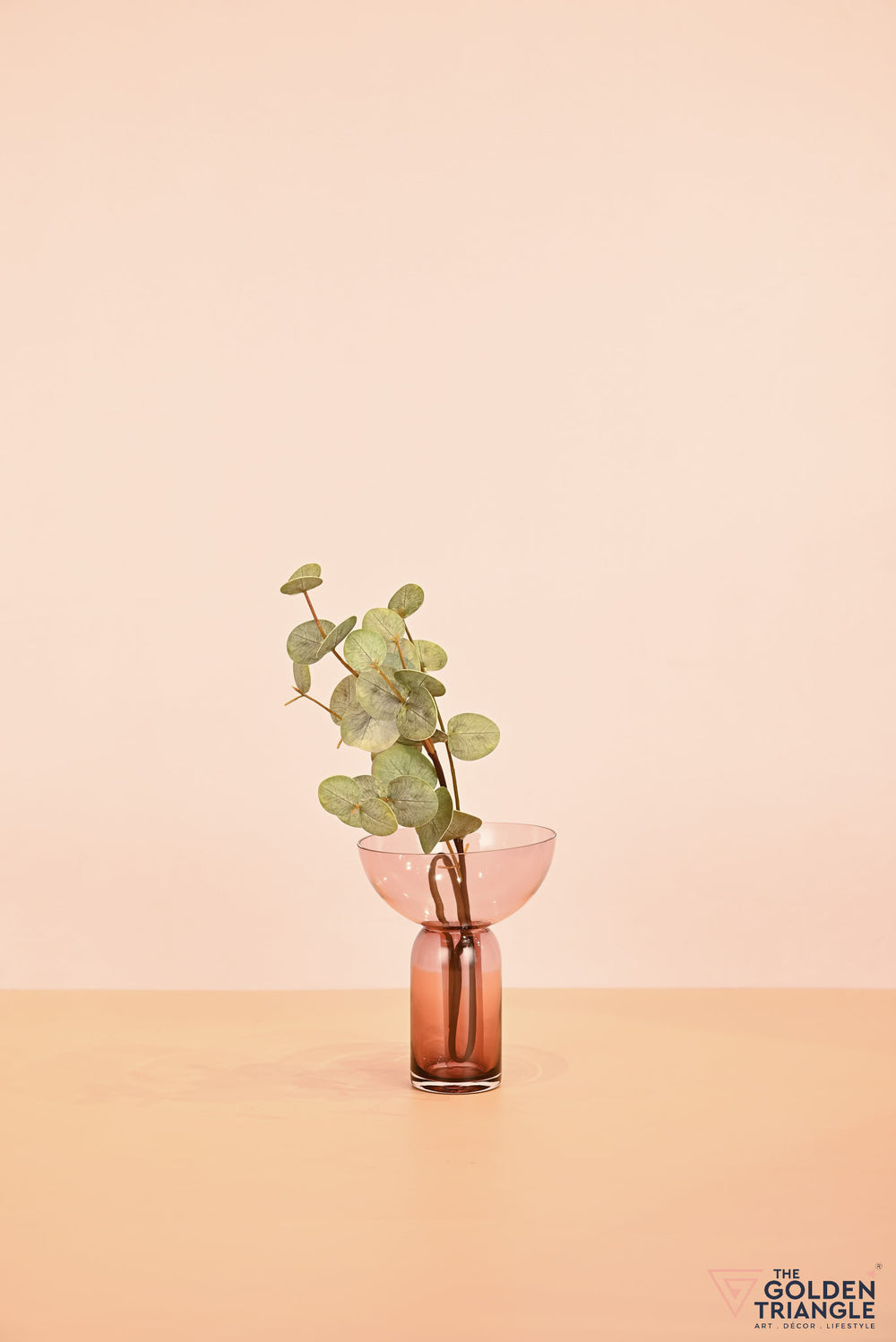 Eliza Funnel Glass Vase - Small - Pink