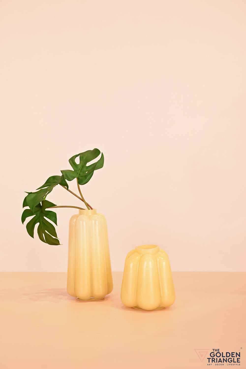 Primrose Glass Vase - Yellow