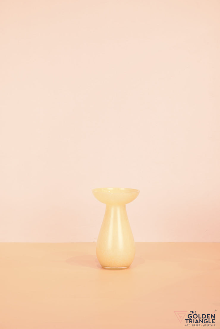Willow Glass Vase - Yellow