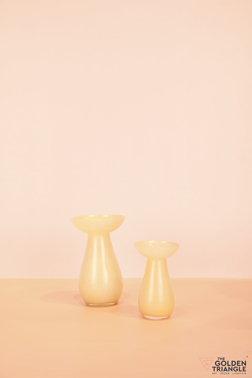 Willow Glass Vase - Yellow