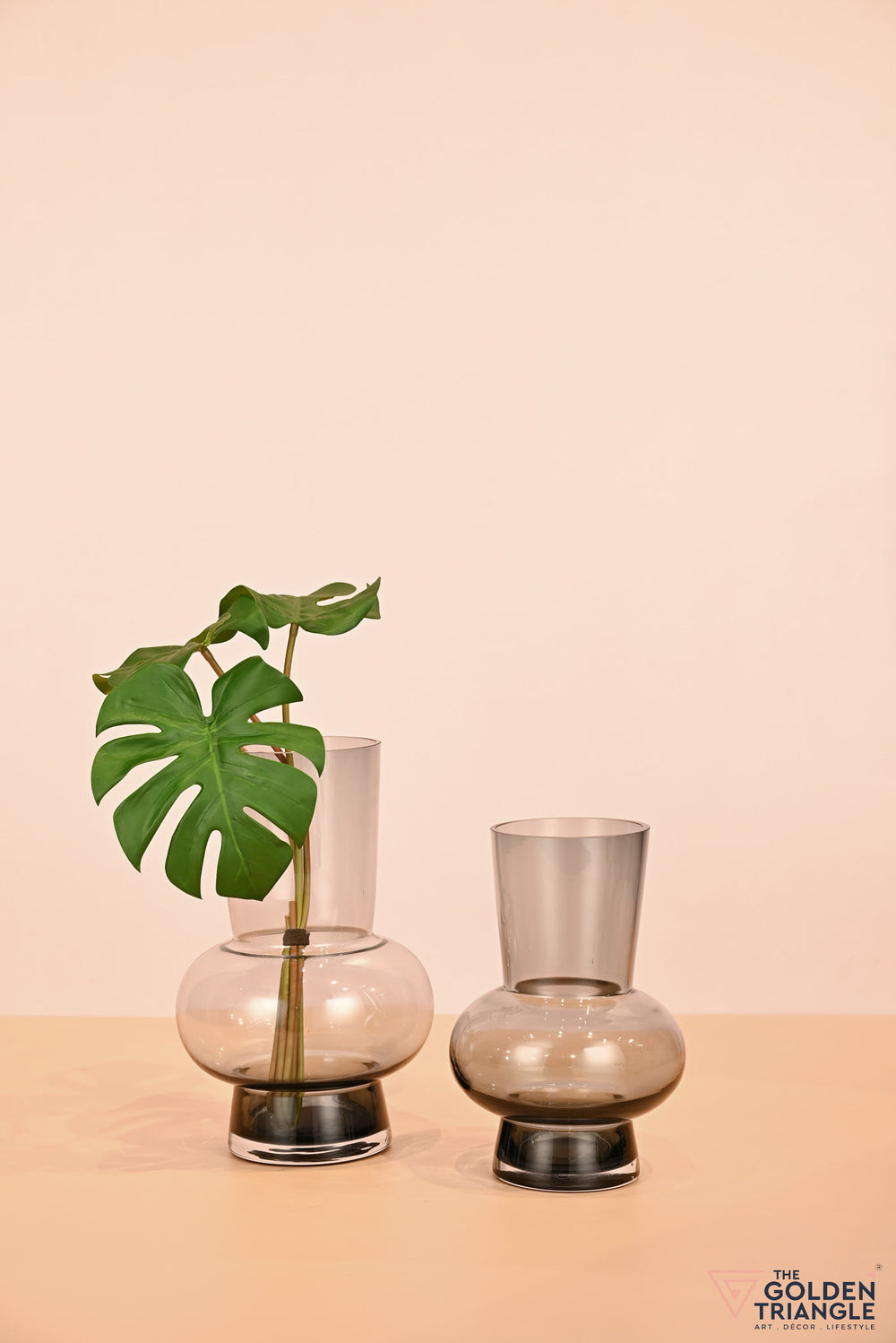 Arabelle Glass Vase - Smoke