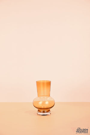 Arabelle Glass Vase - Amber