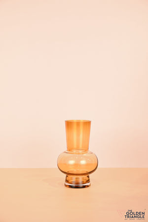 Arabelle Glass Vase - Amber