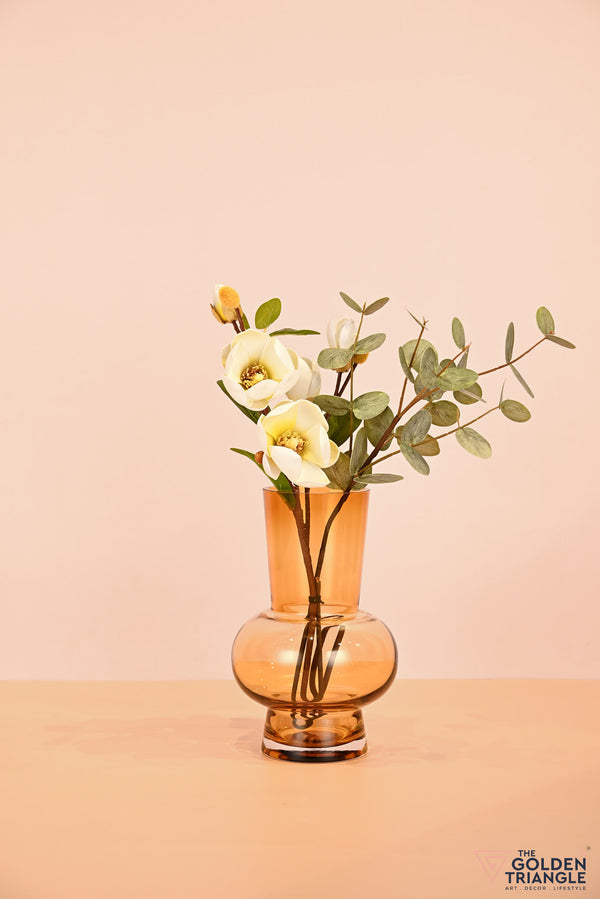Arabelle Glass Vase - Amber