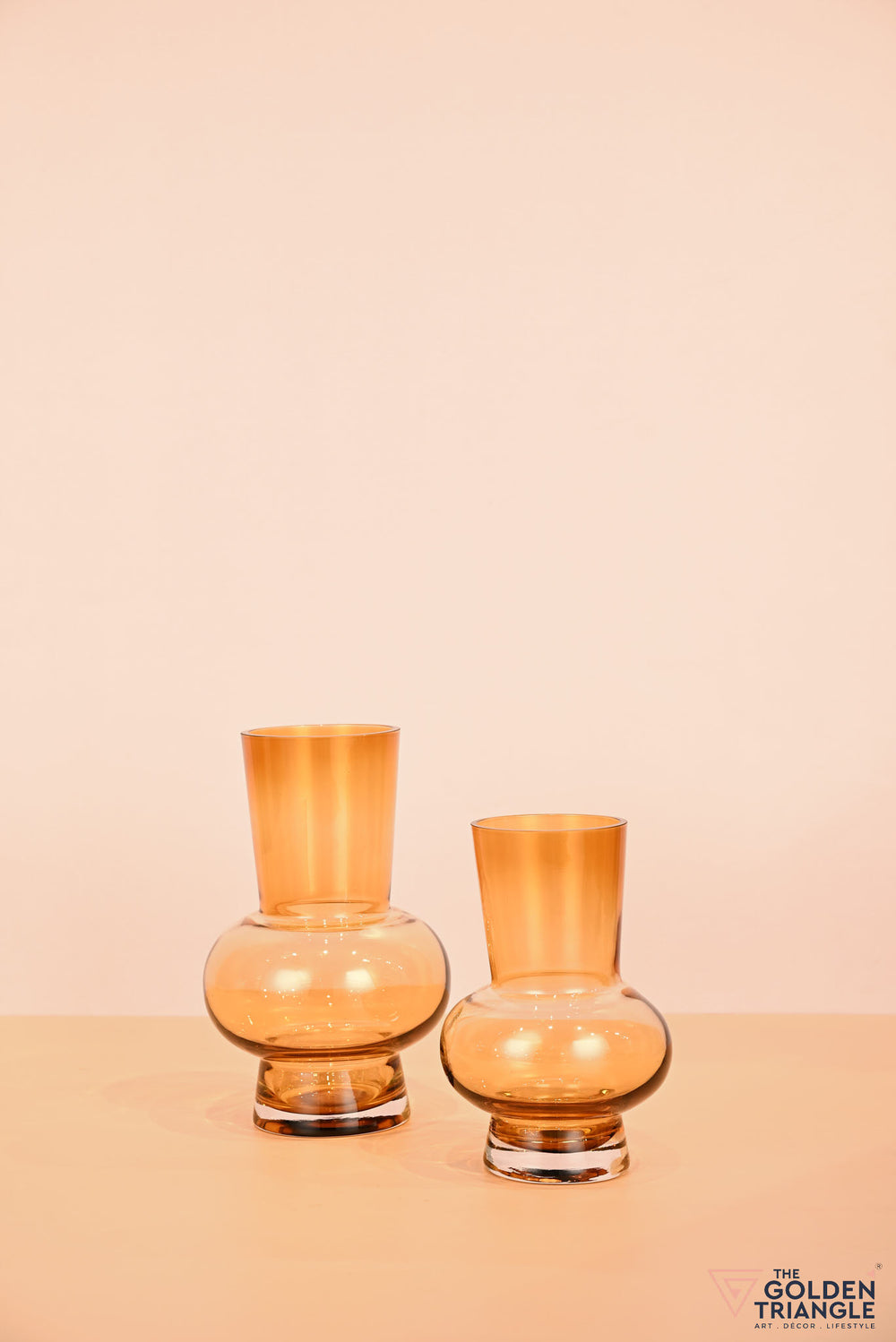 Arabelle Glass Vase - Amber