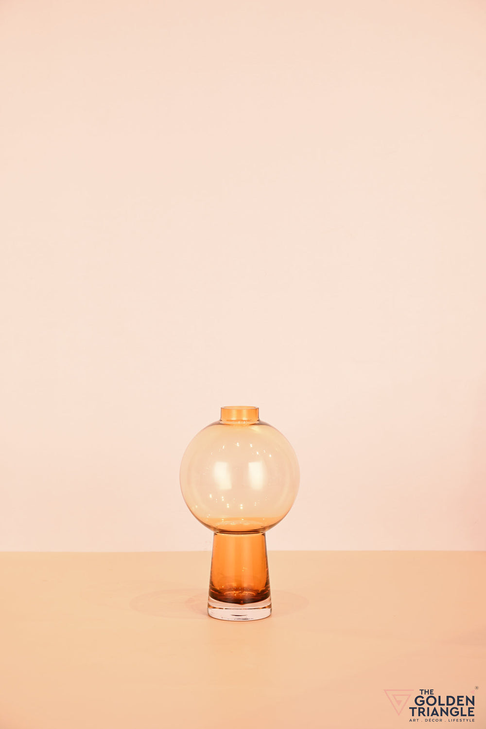 Belle Glass Vase - Amber