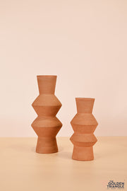 Kazuki Ceramic Vase - Rust
