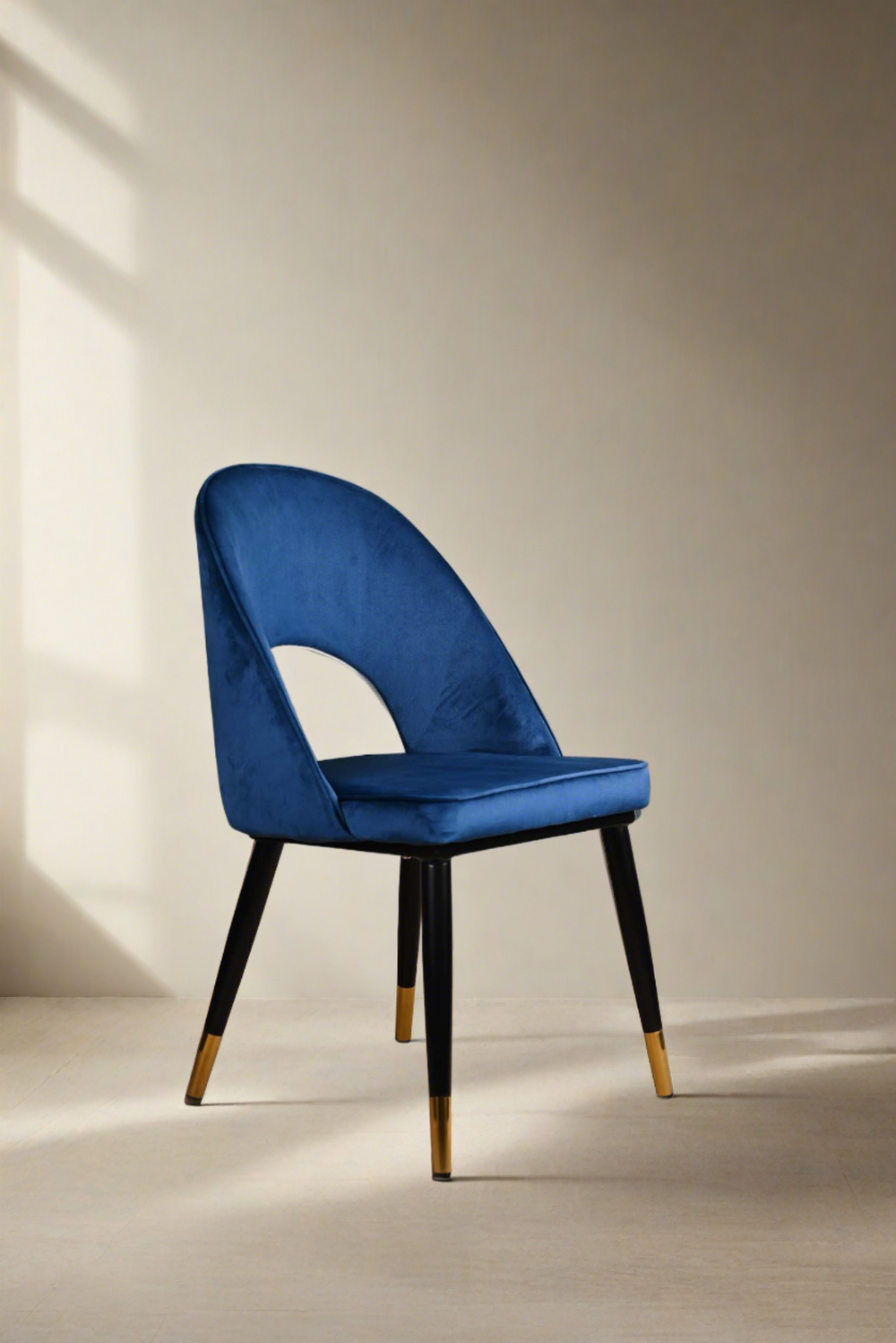 Sasha Suede Chair  -  Blue
