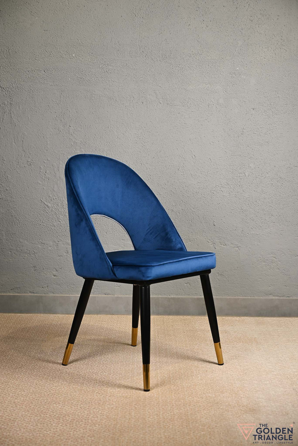 Sasha Suede Chair  -  Blue