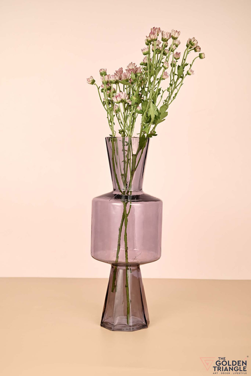 Blossom Glass Vase - Smoke
