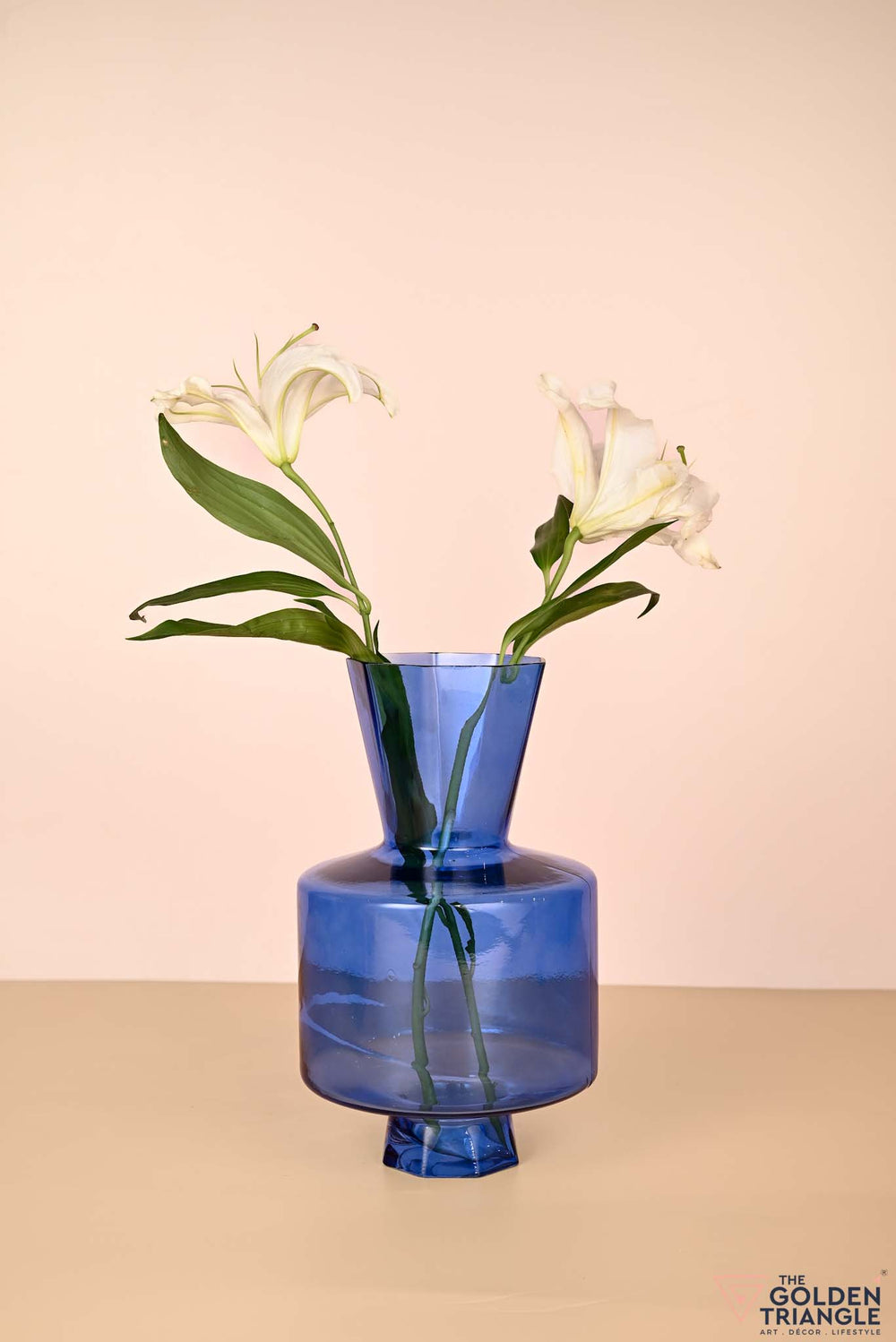 Blossom Glass Vase - Blue