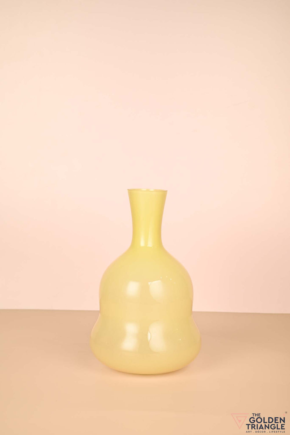 Sunny Glass Vase - Yellow