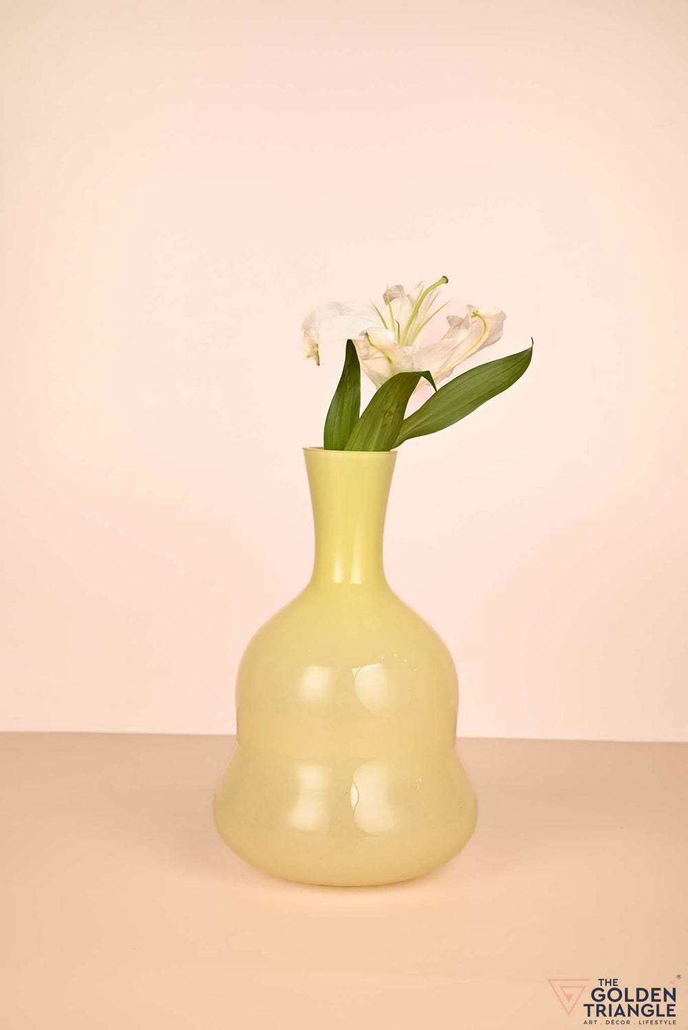 Sunny Glass Vase - Yellow