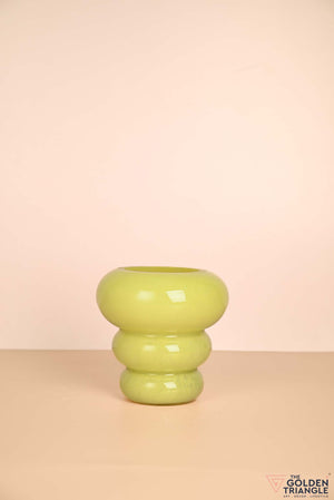 Sunny Daydream Glass Vase - Yellow