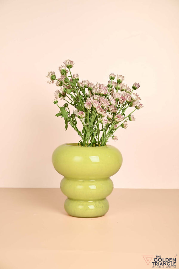 Sunny Daydream Glass Vase - Yellow