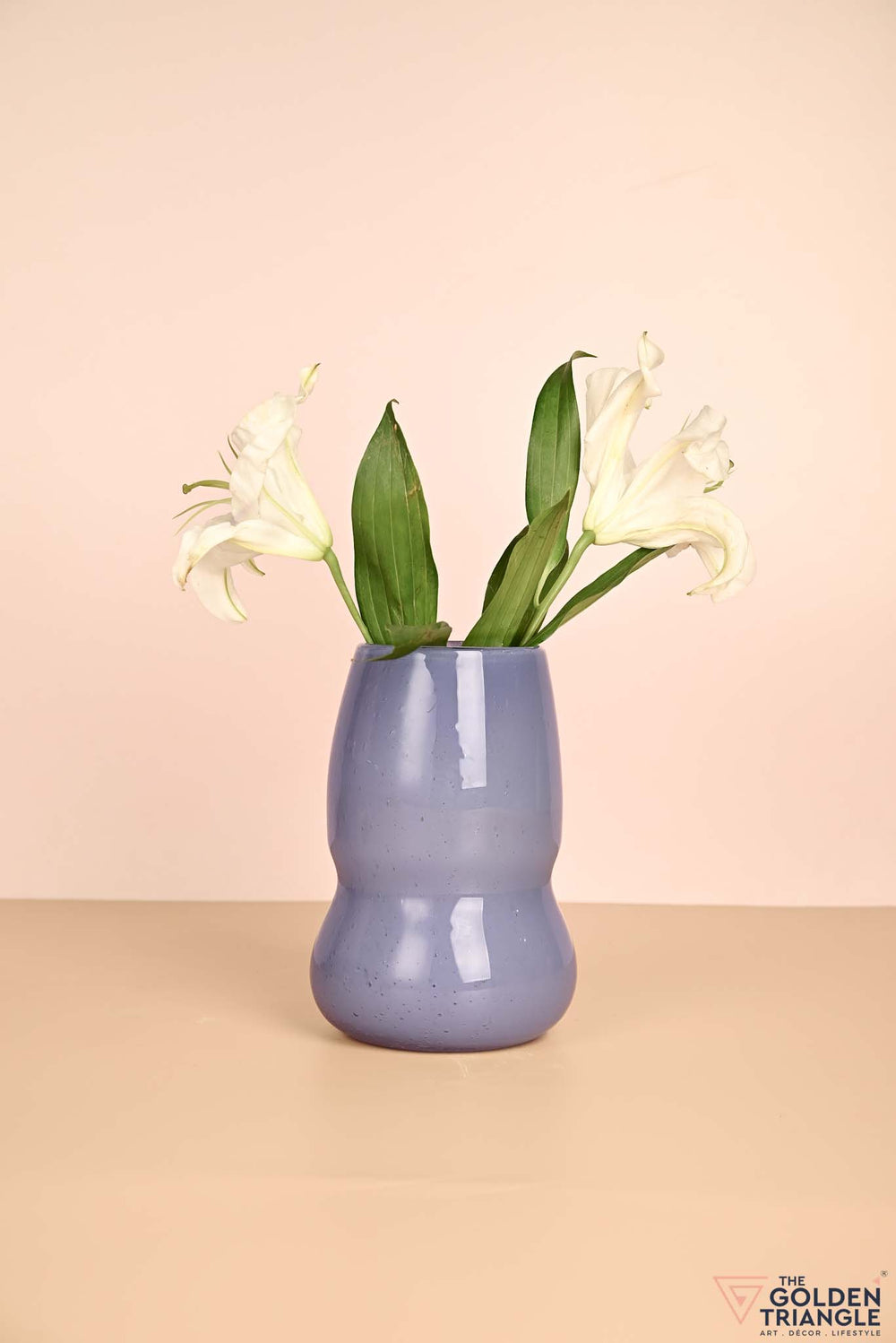 Springtime Sprig Glass Vase - Lavender