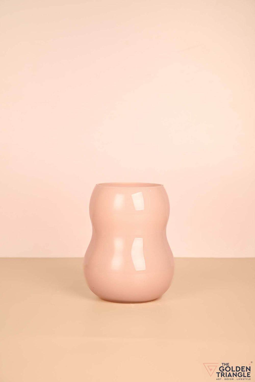 Springtime Sprig Glass Vase - Baby Pink