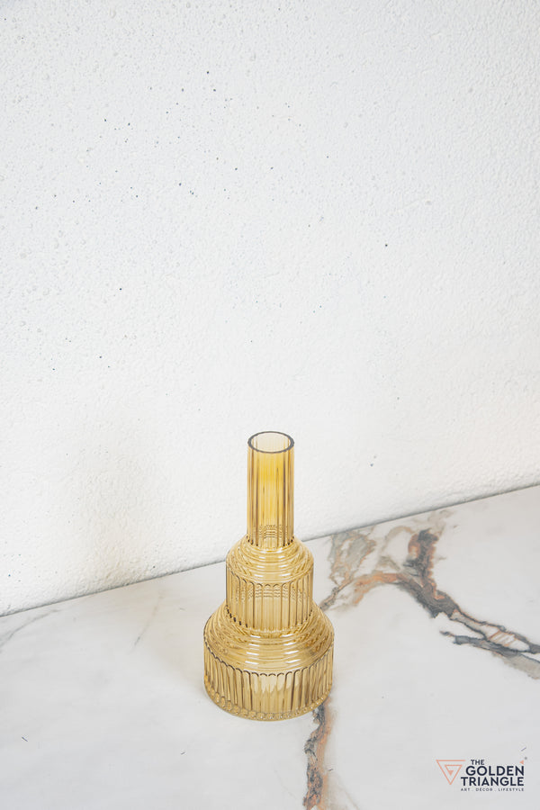 Niva Glass Vase - Yellow